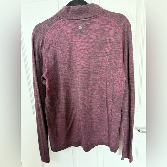Lululemon Men’s Athletica Burgundy Quarter-Zip Pullover-Large - Picture 5 of 5